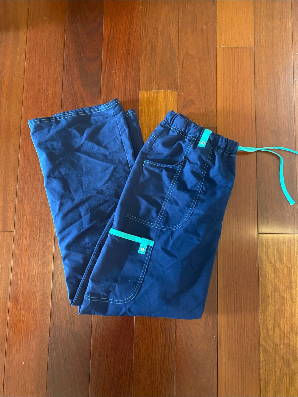 Navy Scrub Star Scrub Pants